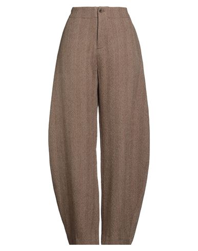 Uma Wang Woman Pants Sand Size L Virgin Wool In Sand