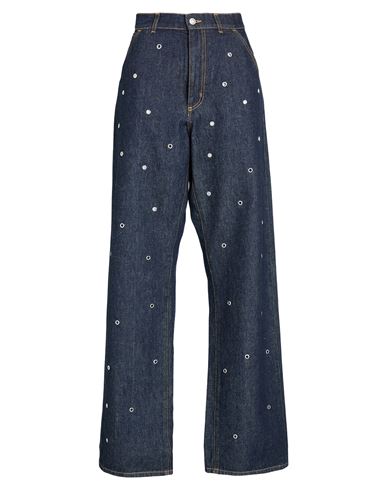 The Big White Blue Woman Jeans Blue Size 30 Cotton In Blue