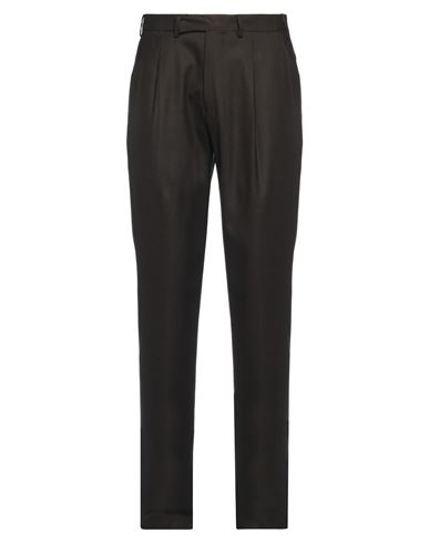 Sartoria Latorre Man Pants Dark Green Size 36 Wool, Elastane In Black