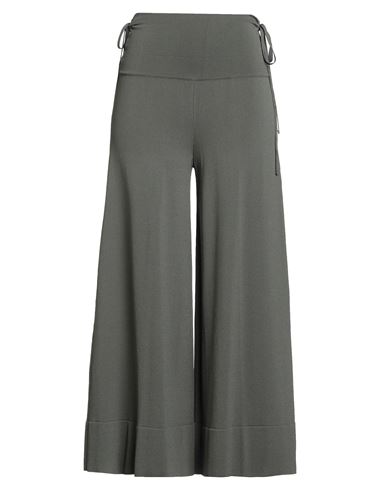 Circus Hotel Woman Pants Military Green Size 6 Viscose, Polyamide