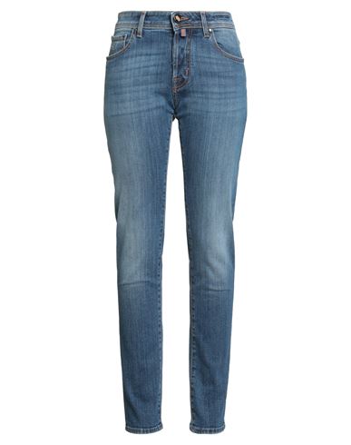 Jacob Cohёn Woman Jeans Blue Size 30 Cotton, Elastane, Polyester In Blue