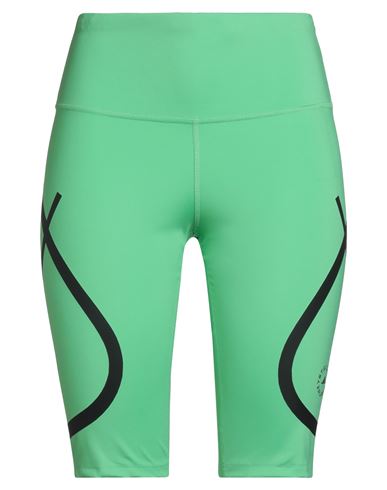 Adidas By Stella Mccartney Woman Shorts & Bermuda Shorts Light Green Size L Recycled Polyester, Elas