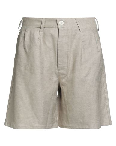 Baserange Woman Shorts & Bermuda Shorts Beige Size L Linen