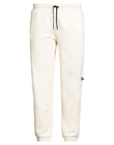 Ea7 Man Pants Cream Size Xxl Cotton, Polyester, Elastane In Neutral