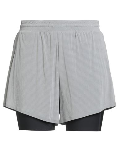 Y-3 Woman Shorts & Bermuda Shorts Grey Size L Polyamide, Elastane