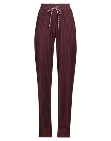 Gaelle Paris Gaëlle Paris Woman Pants Burgundy Size 4 Polyester, Rayon, Elastane