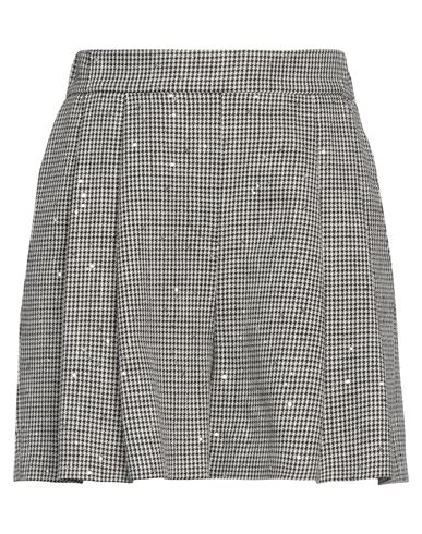 Fabiana Filippi Woman Shorts & Bermuda Shorts Black Size 2 Virgin Wool, Cotton, Polyester