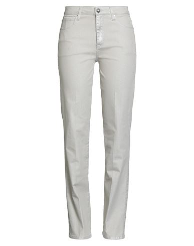 Guess Woman Jeans Light Grey Size 28w-32l Cotton, Polyester, Elastane In White