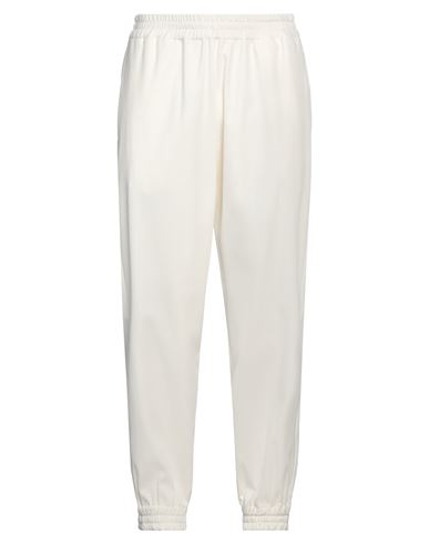 Lardini Man Pants Off White Size M Viscose, Polyamide, Polyester, Elastane