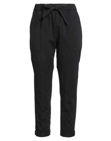 Le Tricot Perugia Woman Pants Black Size 10 Cotton, Elastane