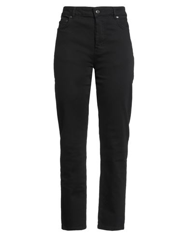 Thinking Mu Woman Jeans Black Size 14 Cotton, Elastane