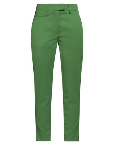 Dondup Woman Pants Green Size 30 Virgin Wool, Elastane