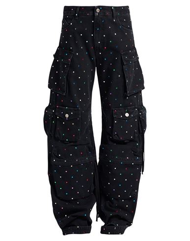 Attico The  Woman Jeans Black Size 27 Cotton, Glass