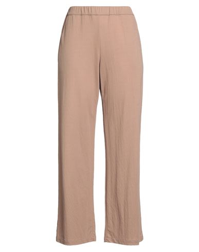 Calatura Woman Pants Camel Size 8 Viscose, Polyamide
