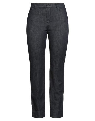 's Max Mara Woman Jeans Blue Size 14 Cotton, Elastomultiester, Elastane