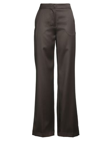 Gianluca Capannolo Woman Pants Brown Size 8 Virgin Wool