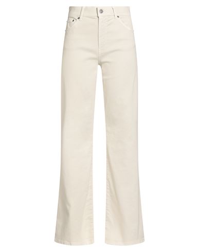 Dondup High-waisted Wide-leg Marlen Pants In White