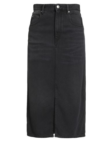 Isabel Marant Woman Denim Skirt Black Size 6 Lyocell, Cotton, Polyester In Black