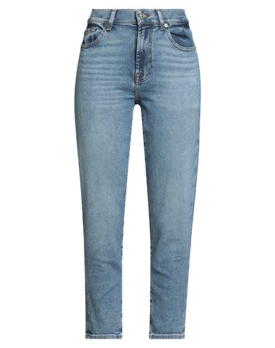 7 For All Mankind Woman Jeans Blue Size 27 Cotton, Modal, Elastomultiester, Elastane