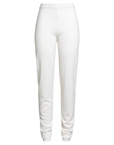 Eleventy Woman Pants Ivory Size L Wool, Viscose, Cashmere