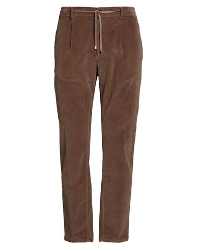 Cruna Man Pants Light Brown Size 34 Cotton, Elastane In Brown
