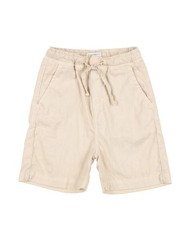 Paolo Pecora Toddler Boy Shorts & Bermuda Shorts Beige Size 3 Linen, Cotton, Elastane In Neutral