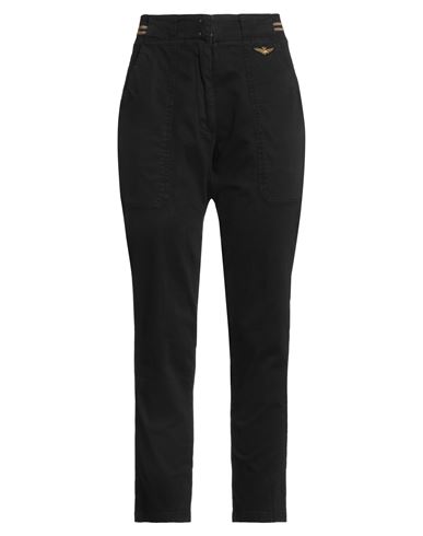 Aeronautica Militare Woman Pants Black Size 8 Cotton, Elastane In Black