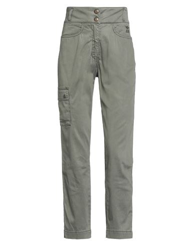 Aeronautica Militare Woman Pants Military Green Size 2 Lyocell, Cotton, Elastane