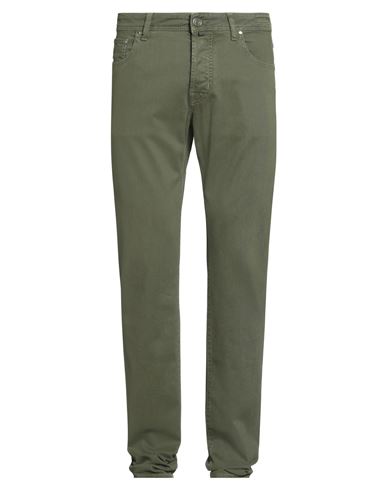 Jacob Cohёn Man Jeans Military Green Size 34 Cotton, Lyocell, Elastane, Polyester In Green