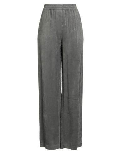Alysi Crème Woman Pants Grey Size 6 Viscose In Gray