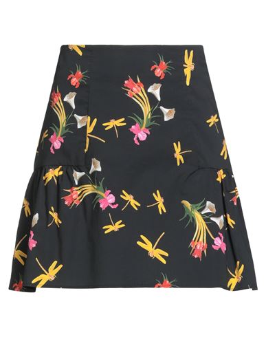 Shop Vivetta Woman Mini Skirt Black Size 2 Cotton, Elastane