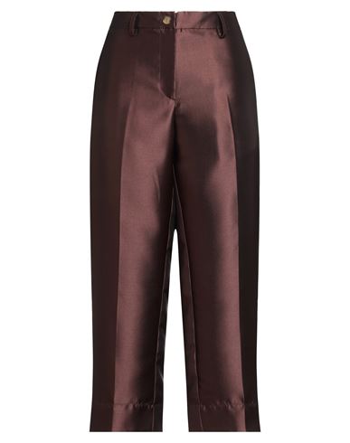 Laboratorio Woman Pants Chocolate Brown Size 8 Polyester