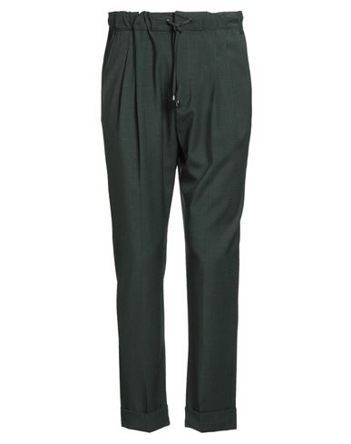 Messagerie Patrizio Piscaglia Man Pants Dark Green Size 30 Polyester, Wool, Elastane
