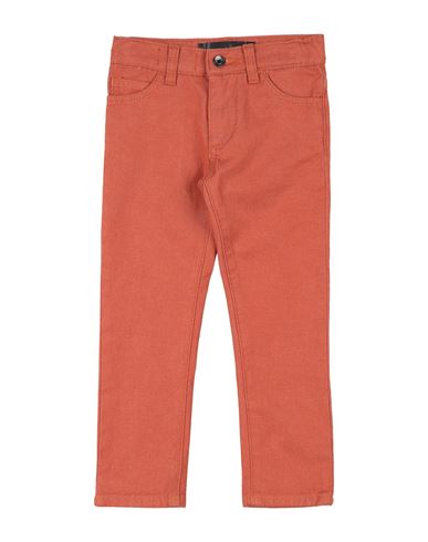 Dolce & Gabbana Toddler Boy Pants Orange Size 5 Cotton, Elastane, Calfskin, Zamak