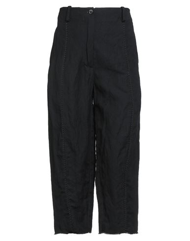 Masnada Woman Pants Black Size 6 Cotton In Black