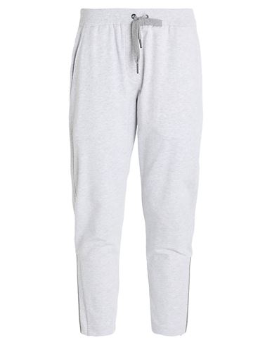 Brunello Cucinelli Woman Pants Light Grey Size L Cotton, Elastane