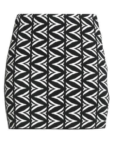 Akep Woman Mini Skirt Black Size 8 Ecovero Viscose, Polyester