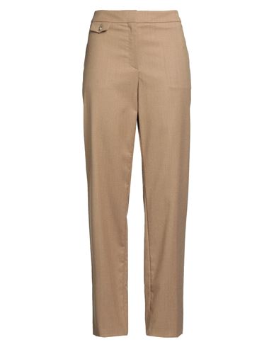 Hugo Boss Boss Woman Pants Camel Size 10 Virgin Wool, Elastane