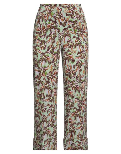 Siyu Woman Pants Light Green Size 4 Viscose, Elastane