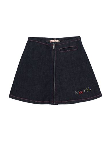 Marni Toddler Girl Denim Skirt Blue Size 6 Cotton, Elastane, Acrylic