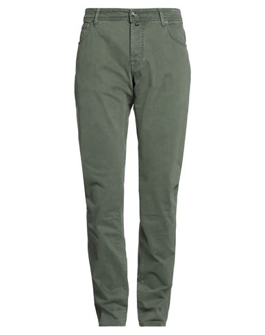 Jacob Cohёn Man Pants Military Green Size 35 Cotton, Elastane