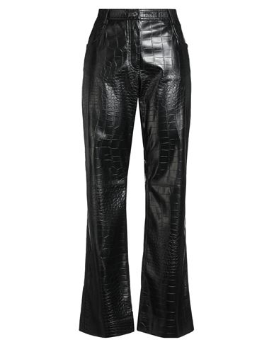 Msgm Woman Pants Black Size 8 Polyester