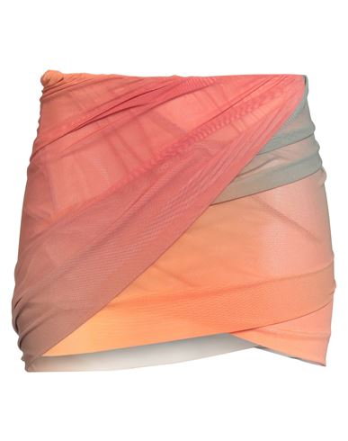 Attico The  Woman Mini Skirt Rust Size 6 Polyamide, Elastane