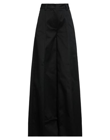 The Latest Woman Pants Black Size 8 Cotton In Black