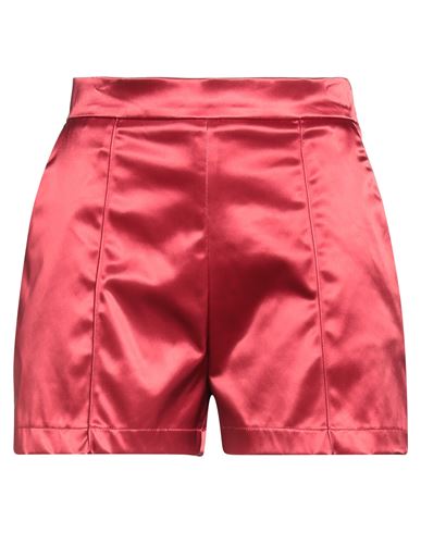 Elisabetta Franchi Woman Shorts & Bermuda Shorts Red Size 4 Polyamide, Elastane