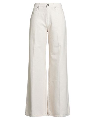 8pm Woman Pants Ivory Size 31 Cotton, Viscose, Polyester, Polyamide In Neutral