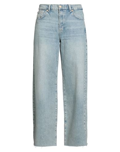7 For All Mankind Woman Jeans Blue Size 27 Cotton, Elastane