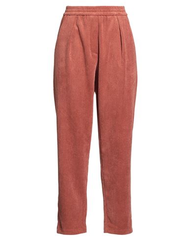 8pm Woman Pants Rust Size Xl Polyester, Nylon, Elastane In Brown