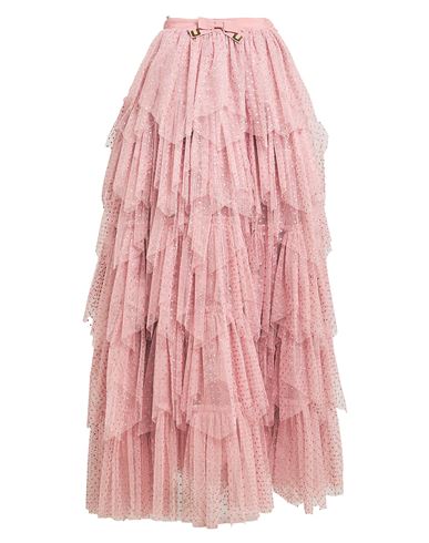Elisabetta Franchi Woman Maxi Skirt Pink Size 4 Polyester, Polyamide