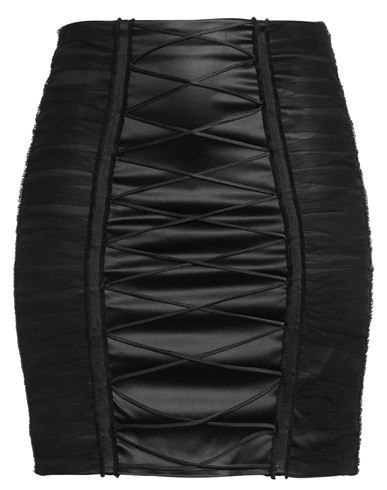 Elisabetta Franchi Woman Mini Skirt Black Size 10 Acetate, Polyamide, Elastane In Black